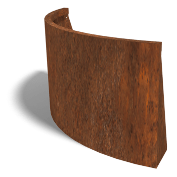Corten čelični potporni zid vanjski luk 100 x 100 cm (visina 60 cm)