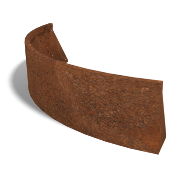 Corten čelični potporni zid vanjski luk 150 x 150 cm (visina 40 cm)