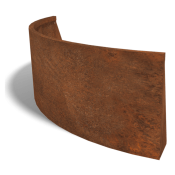 Corten čelični potporni zid vanjski luk 150 x 150 cm (visina 60 cm)