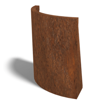 Corten čelični potporni zid vanjski luk 50 x 50 cm (visina 60 cm)