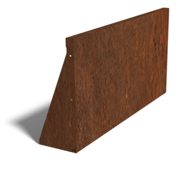 Corten čelični potporni zid ravno 100 cm (visina 50 cm)