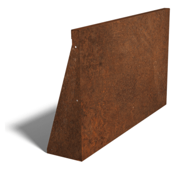 Corten čelični potporni zid ravno 100 cm (visina 60 cm)