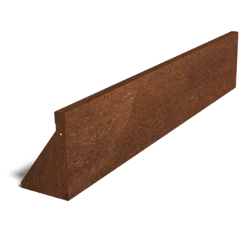 Corten čelični potporni zid ravno 150 cm (visina 30 cm)