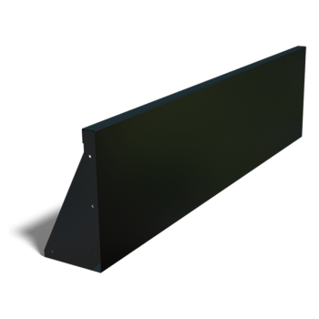 Praškasto lakirane čelični potporni zid ravno 150 cm (visina 40 cm)