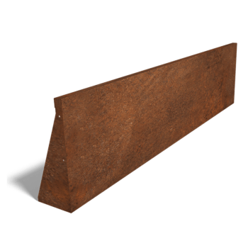 Corten čelični potporni zid ravno 200 cm (visina 50 cm)