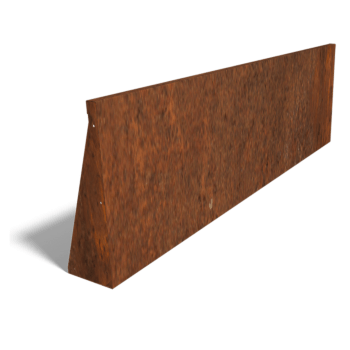 Corten čelični potporni zid ravno 200 cm (visina 60 cm)