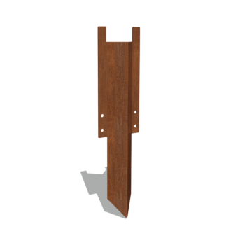 Corten čelik srednji potporni klin 22 - 25 cm