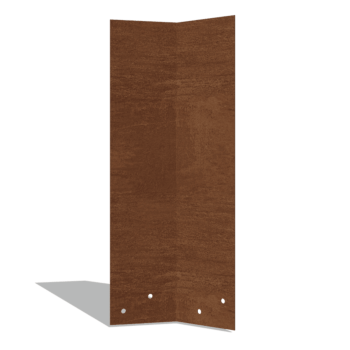 Corten čelik spojna ploča 45º visok XL 45 cm