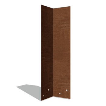 Corten čelik spojna ploča 90º visok XL 45 cm