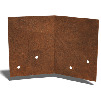 Corten čelik spojna ploča 45º srednje 22 - 25 cm