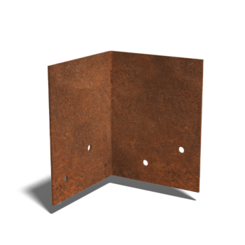 Corten čelik spojna ploča 90º sloj 12 - 15 cm
