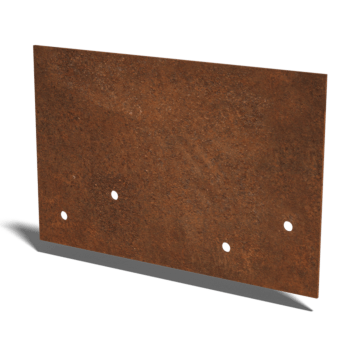 Corten čelik spojna ploča ravno srednje 22 - 25 cm