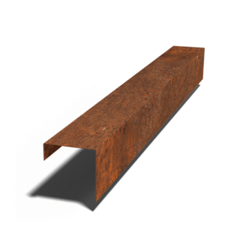 Corten čelični u-profil 15 x 15 x 5 cm (duljina 150 cm)