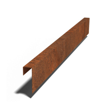 Corten čelični u-profil 15 x 5 x 5 cm (duljina 150 cm)
