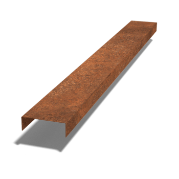 Corten čelični u-profil 5 x 15 x 5 cm (duljina 150 cm)