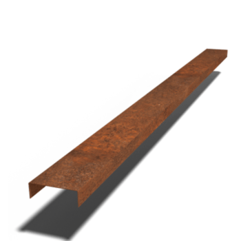 Corten čelični u-profil 5 x 15 x 5 cm (dužina 240 cm)