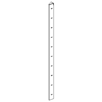 Površinski obrađeni čelik kutni element 30° 100 cm