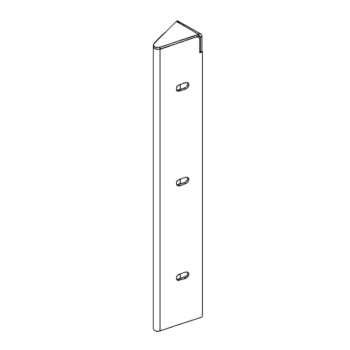 Prašno premazani čelik kutni element 30° 30 cm