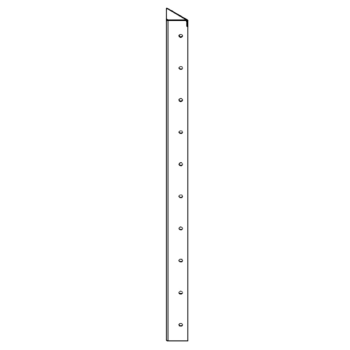 Prašno premazani čelik kutni element 90° 100 cm