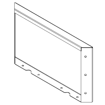 Corten čelični vrtni panel 30 x 50 cm