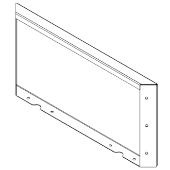 Corten čelični vrtni panel 30 x 60 cm