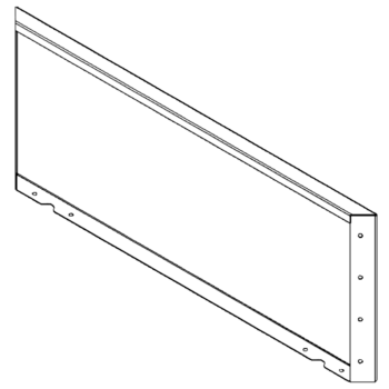Corten čelični vrtni panel 40 x 100 cm