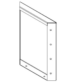 Corten čelični vrtni panel 40 x 30 cm