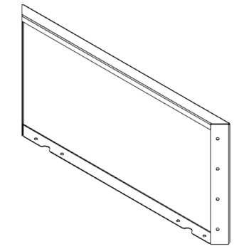 Corten čelični vrtni panel 40 x 80 cm