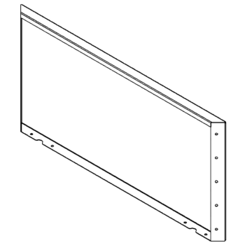 Corten čelični vrtni panel 50 x 100 cm