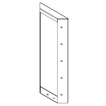 Corten čelični vrtni panel 50 x 20 cm