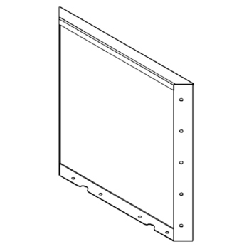Corten čelični vrtni panel 50 x 50 cm