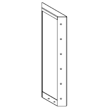 Corten čelični vrtni panel 60 x 20 cm