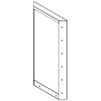 Corten čelični vrtni panel 60 x 30 cm