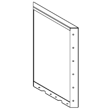 Corten čelični vrtni panel 60 x 40 cm