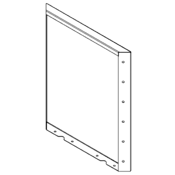 Corten čelični vrtni panel 60 x 50 cm