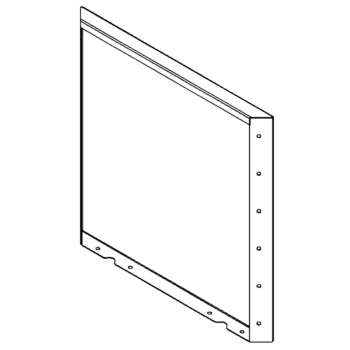 Corten čelični vrtni panel 60 x 60 cm