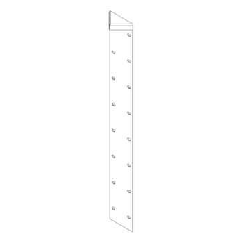 Prašno premazani čelik kutni element 180° 80 cm