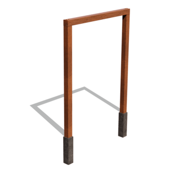 Corten čelična pergola ravno 200 cm