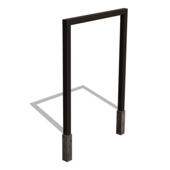 Praškasto lakirane čelična pergola ravno 200 cm