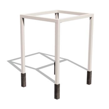 Praškasto lakirane čelična pergola kvadrat sustav 224 x 200 cm