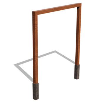 Corten čelična pergola ravno 250 cm