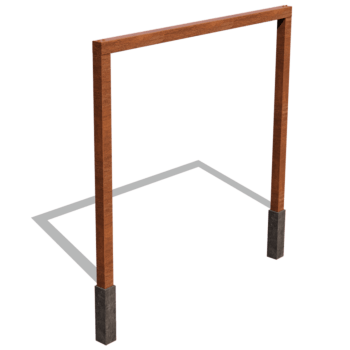 Corten čelična pergola ravno 300 cm
