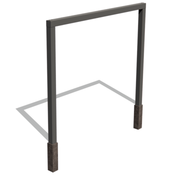 Praškasto lakirane čelična pergola ravno 300 cm