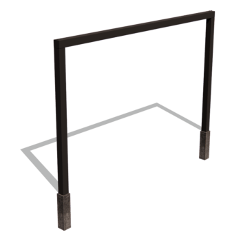 Praškasto lakirane čelična pergola ravno 400 cm