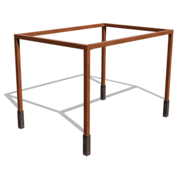 Corten čelična pergola kvadrat sustav 424 x 300 cm