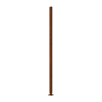 Corten čelični stup ravno s ravna baza 190 x 6 x 3 cm