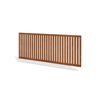 Corten čelična dekorativna ograda S 149 x 60 cm