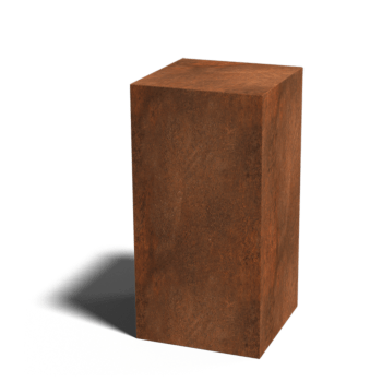 Corten čelična cokola Ohio 40 x 40 x 80 cm