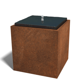 Corten čelični vodeni ukras 80 x 80 x 80 cm