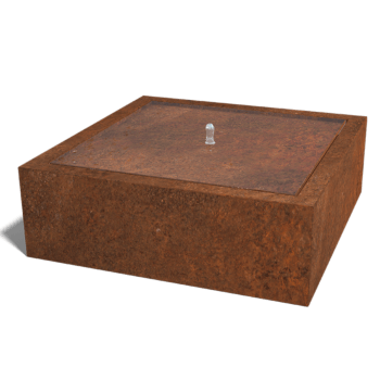 Corten čelična fontana 120 x 120 x 40 cm